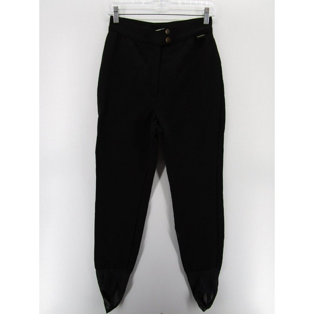 VINTAGE Schoeller Pants 10 Long Wool Blend Stirrup Snowboard Ski *